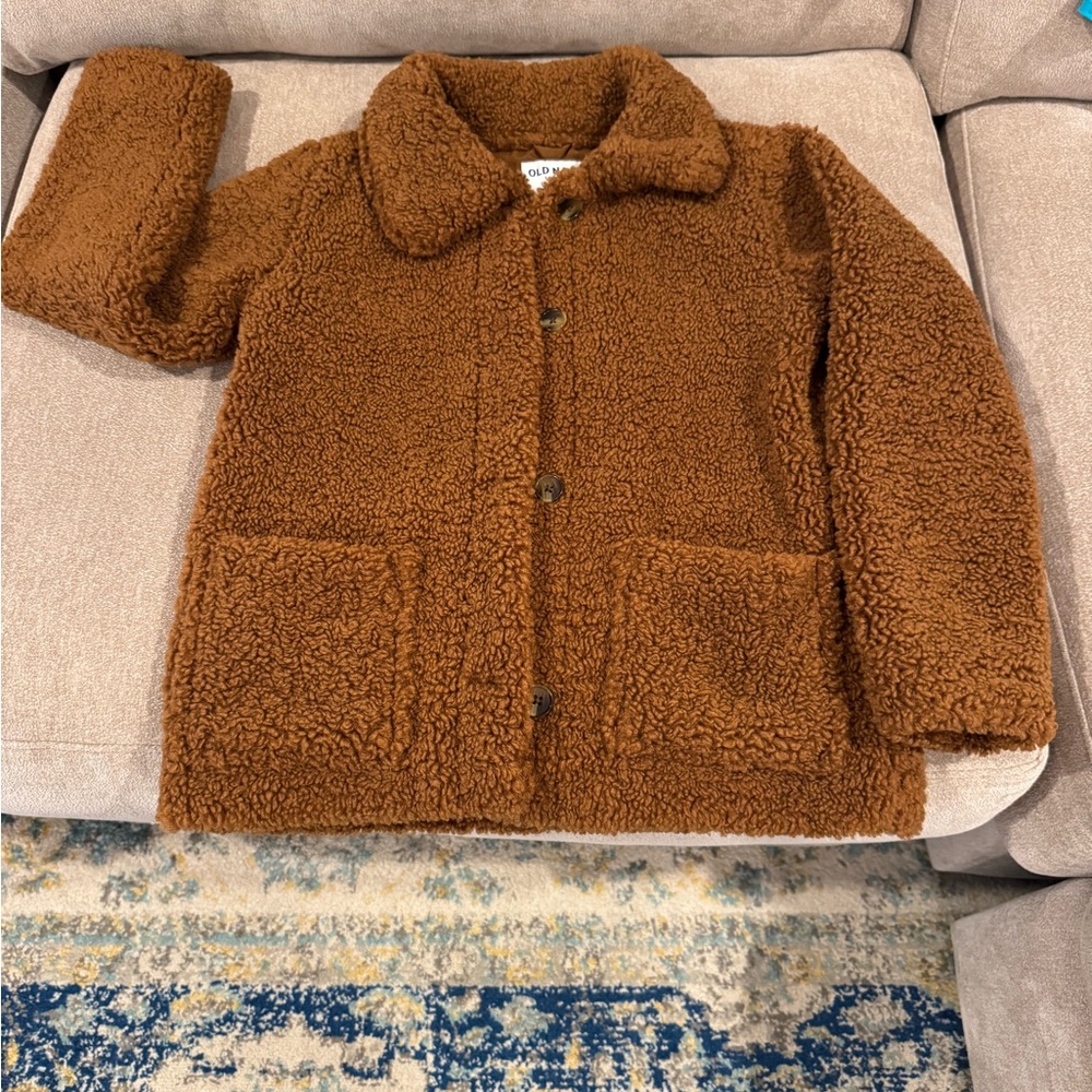 Old Navy Brown Kids Sherpa Coat